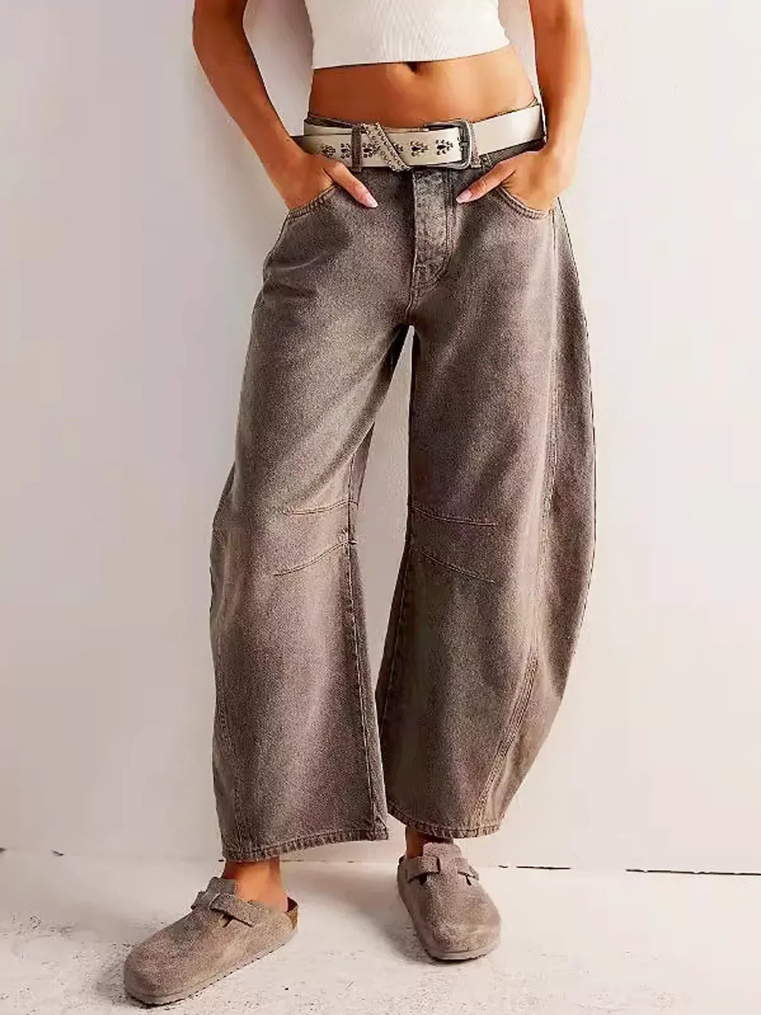 Stijlvolle dames barrel jeans – trendy en comfortabel
