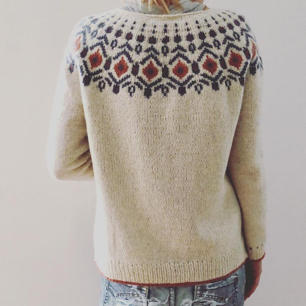 Maaike | Stijlvolle Dames Trui met Geometrisch Patroon | Warm en Comfortabel