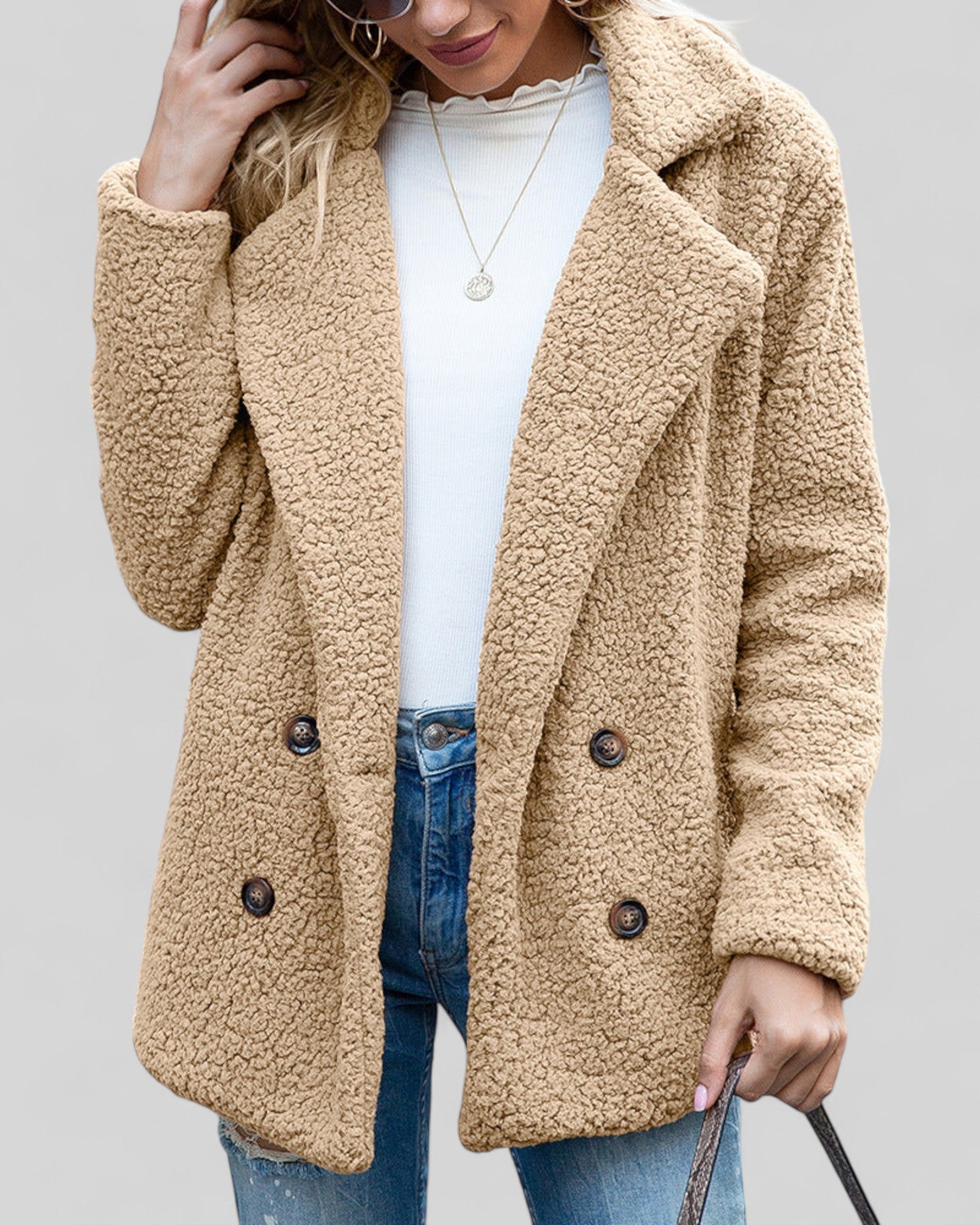 Richtje | Stijlvolle Zachte Damesjas - Elegantie & Comfort