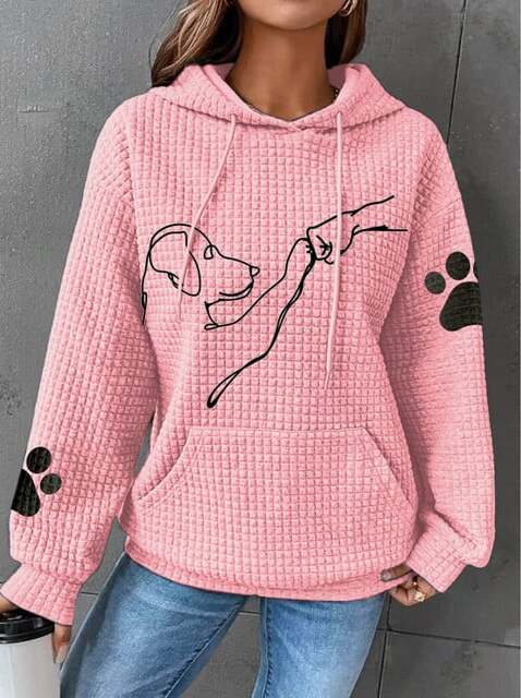 Sam | Comfortabele Dames-Hoodie | Met Schattige Hondenprints