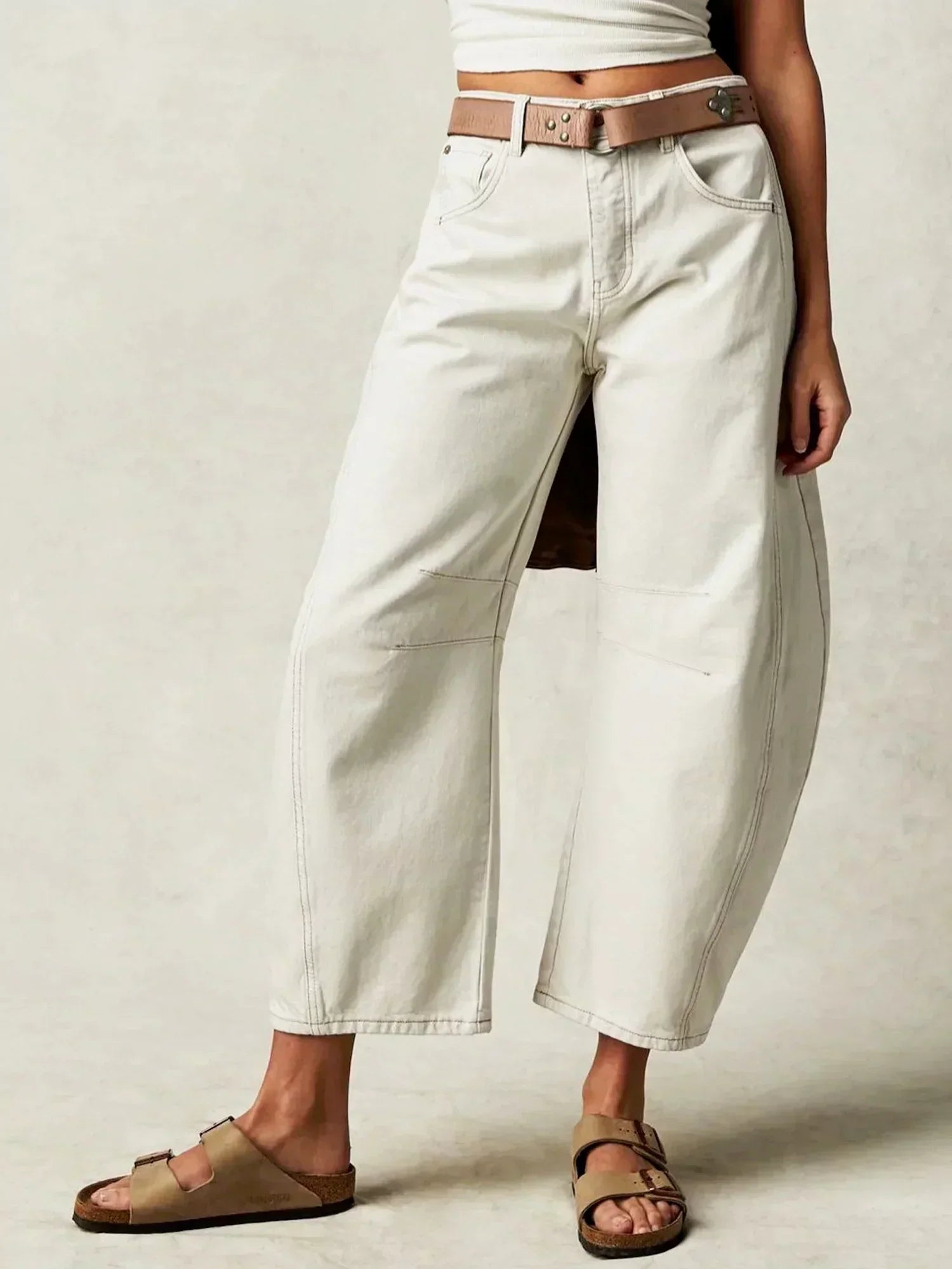Stijlvolle dames barrel jeans – trendy en comfortabel