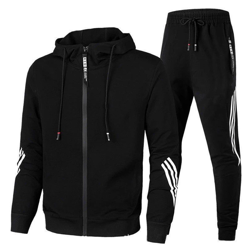Stijlvol Heren Trainingspak met Comfortabele Pasvorm