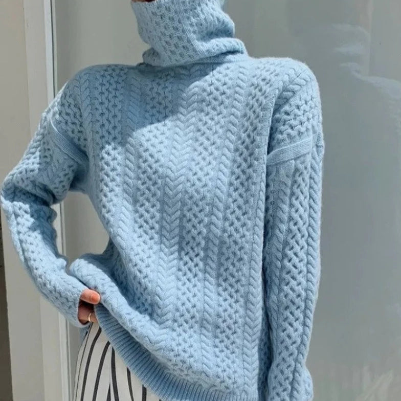 Fleur | Comfortabele Dames Coltrui | Zachte Trui