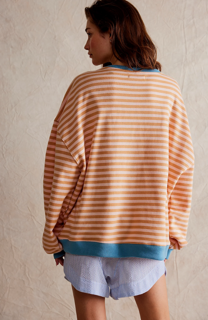 Nien | Stijlvolle Gestreepte Oversized Trui voor Dames