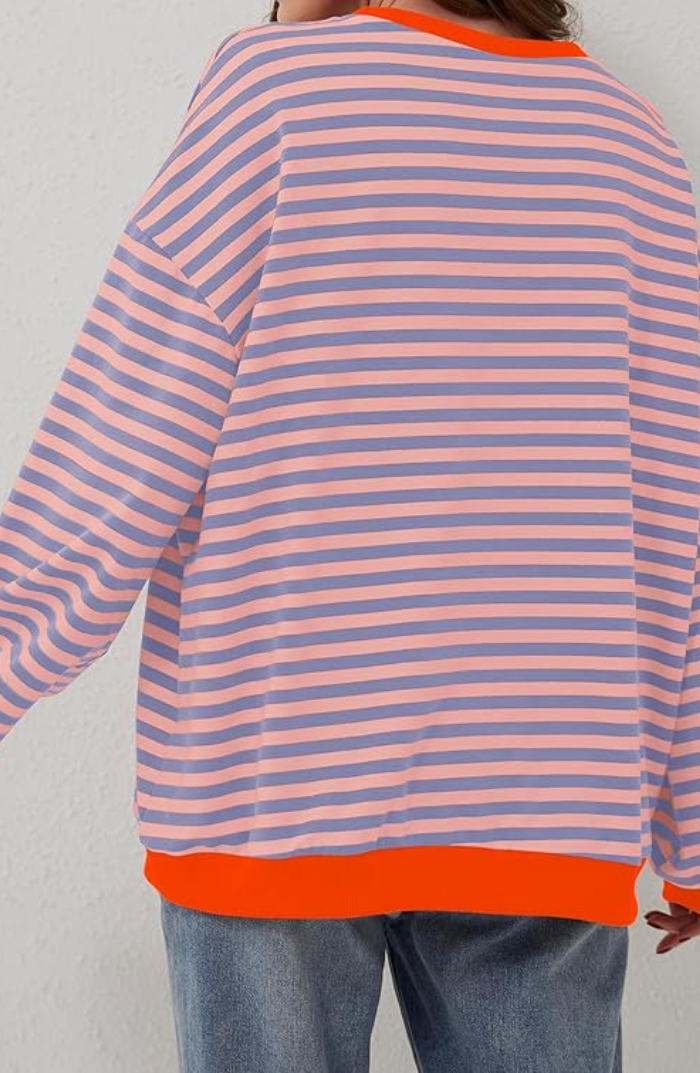 Nien | Stijlvolle Gestreepte Oversized Trui voor Dames