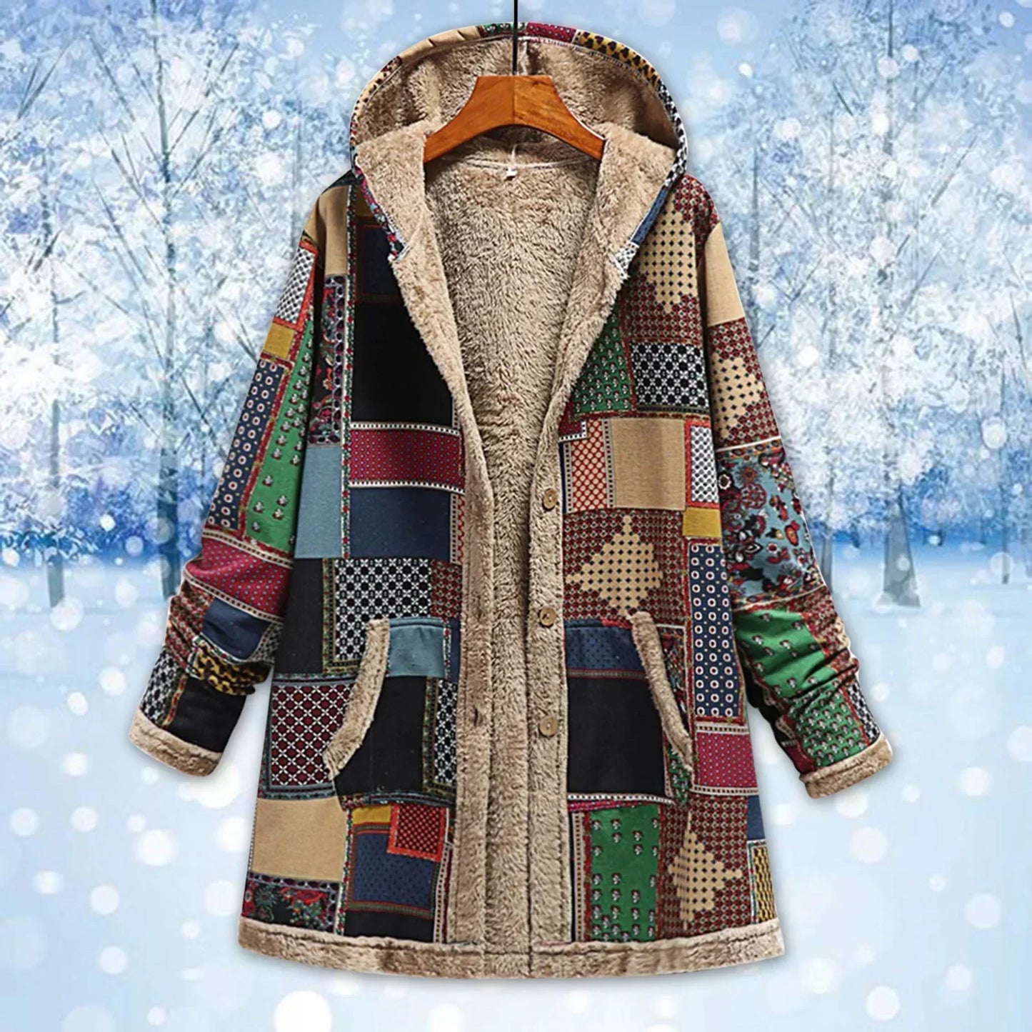 Flaur | Comfortabele Warme Fleece Jas voor Dames met Kapuze