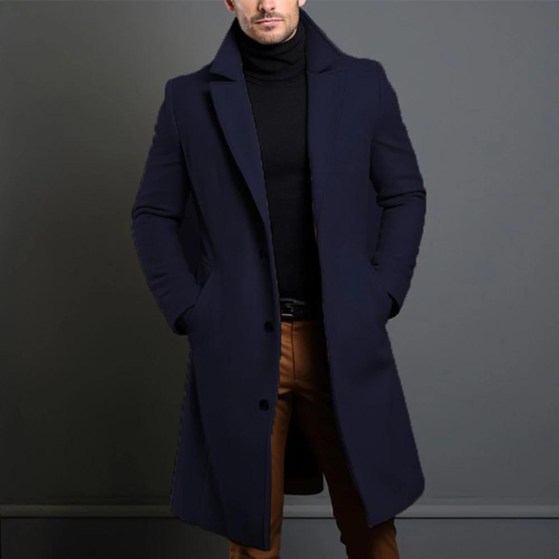 Wim | Stijlvolle Lange Trenchcoat voor de Herfst