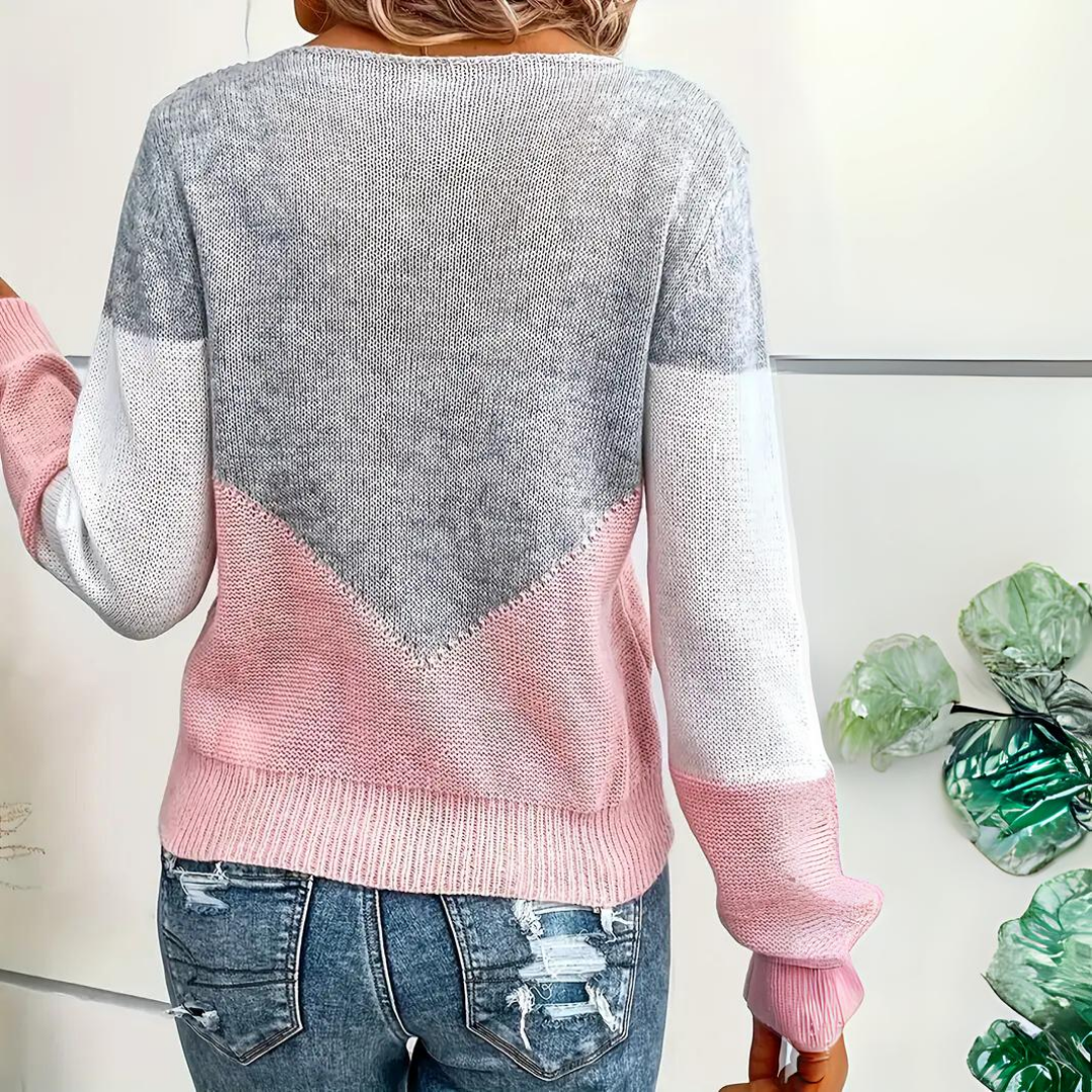 Stijlvolle Roze Kasjmier Trui voor Dames | Unieke Wintermode