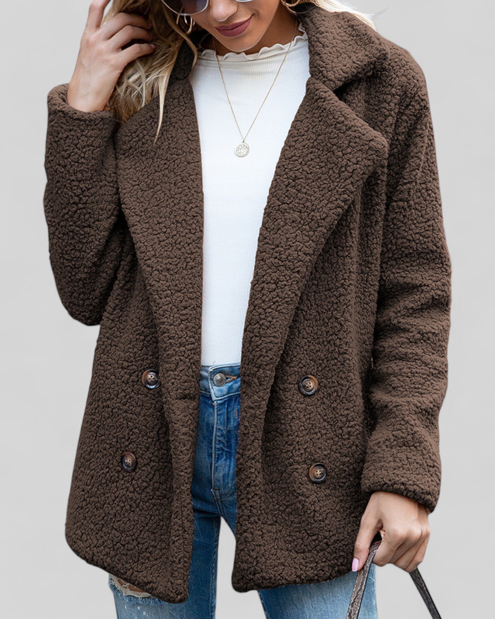 Richtje | Stijlvolle Zachte Damesjas - Elegantie & Comfort