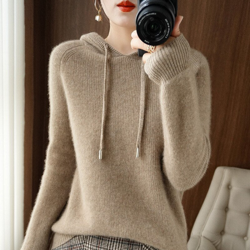 Dakota | Stijlvolle Dames Hoodie | Comfortabel Gebreid