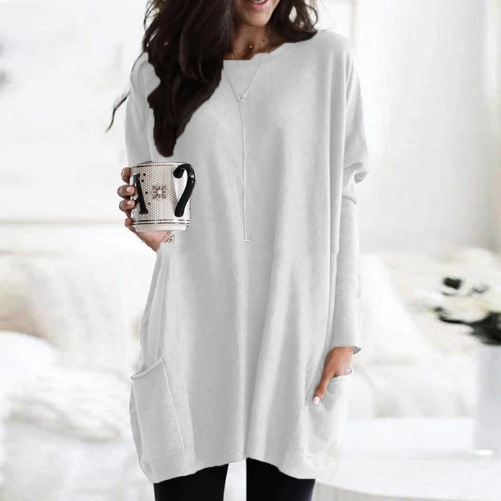 Anneke | Stijlvolle Dames Oversized Tuniek met Praktische Zakken