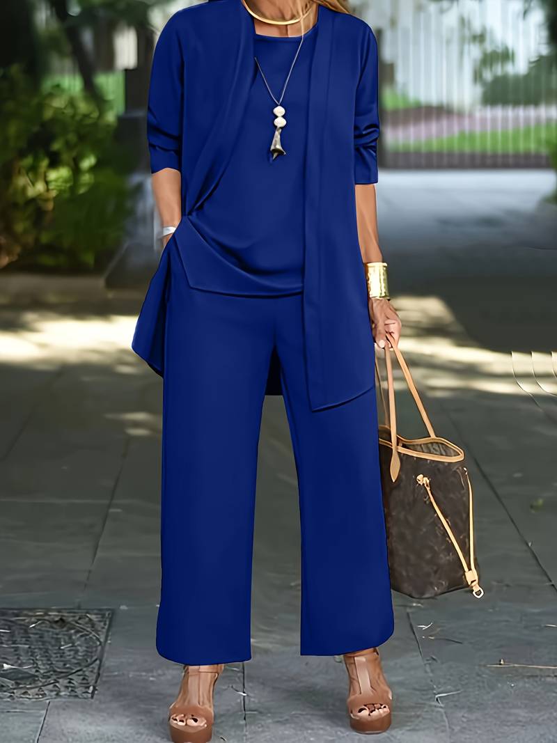 Baukje | Stijlvolle Drie-Delige Pantalon Set voor Vrouwen