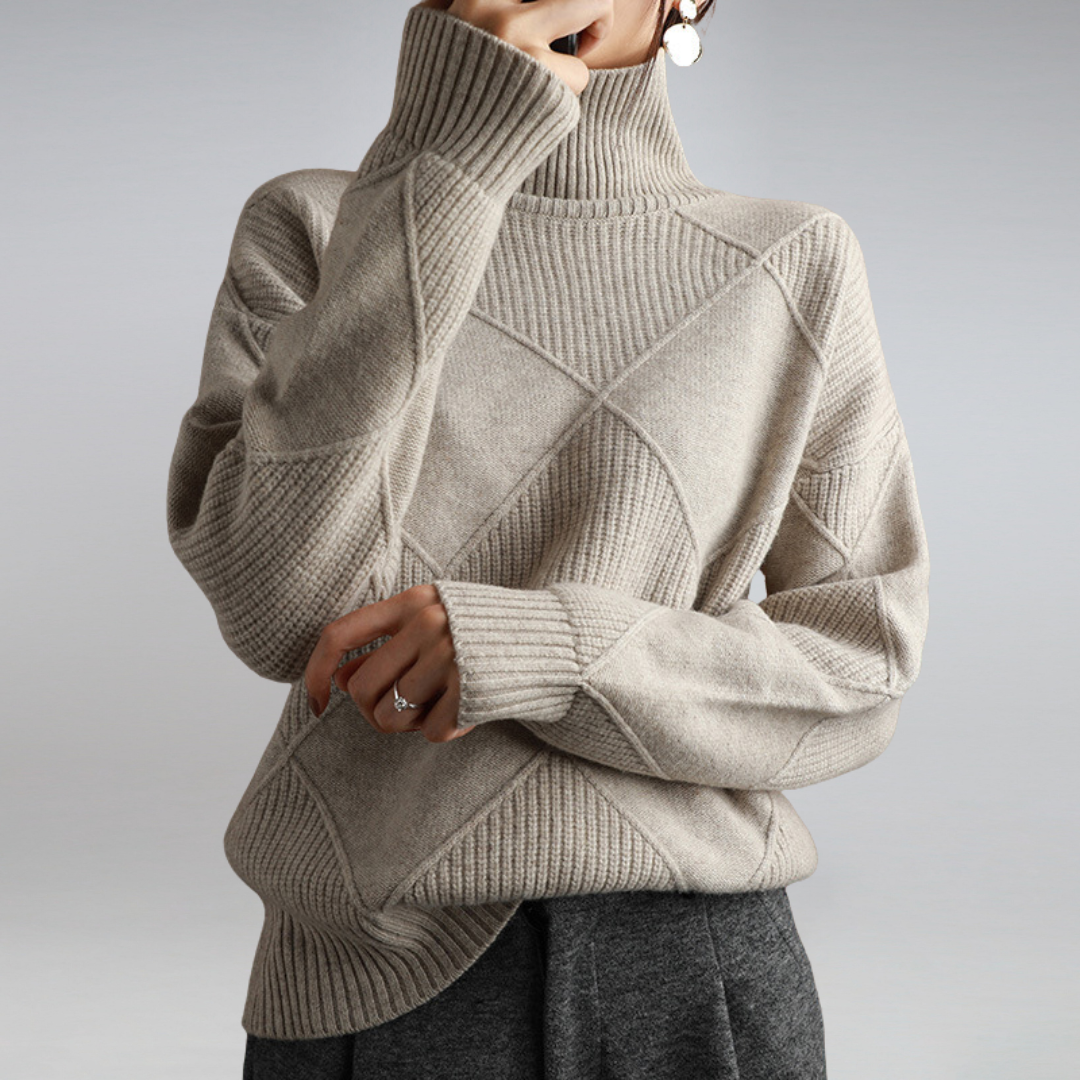 Lenny | Zachte Kasjmier Dames Rollkragenpullover Comfortabel