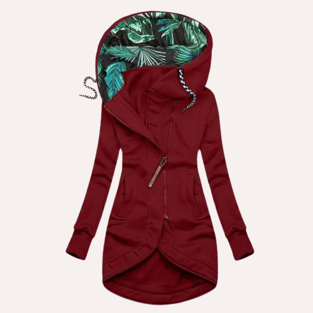 Natasha | Stijlvol Dames Fleece Jack met Comfortabele Capuchon