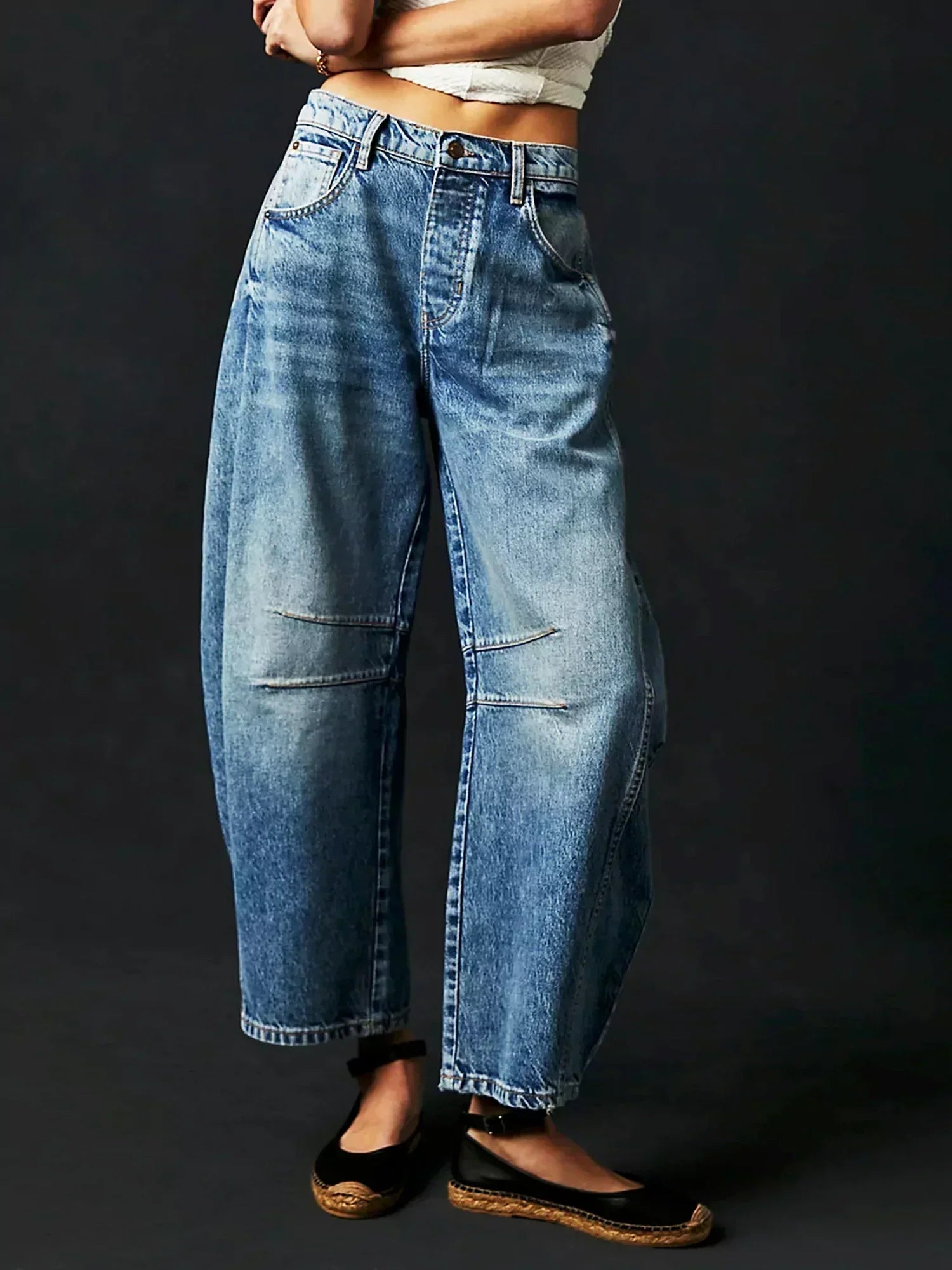 Stijlvolle dames barrel jeans – trendy en comfortabel