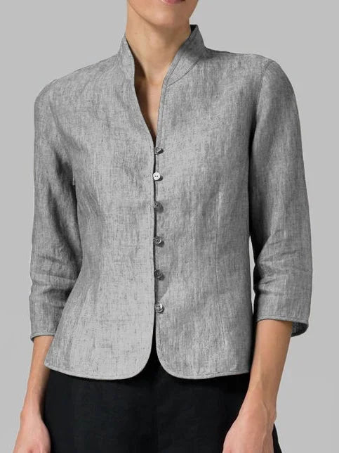Stijlvolle Linnen Blazer | Elegante Nora Blazer