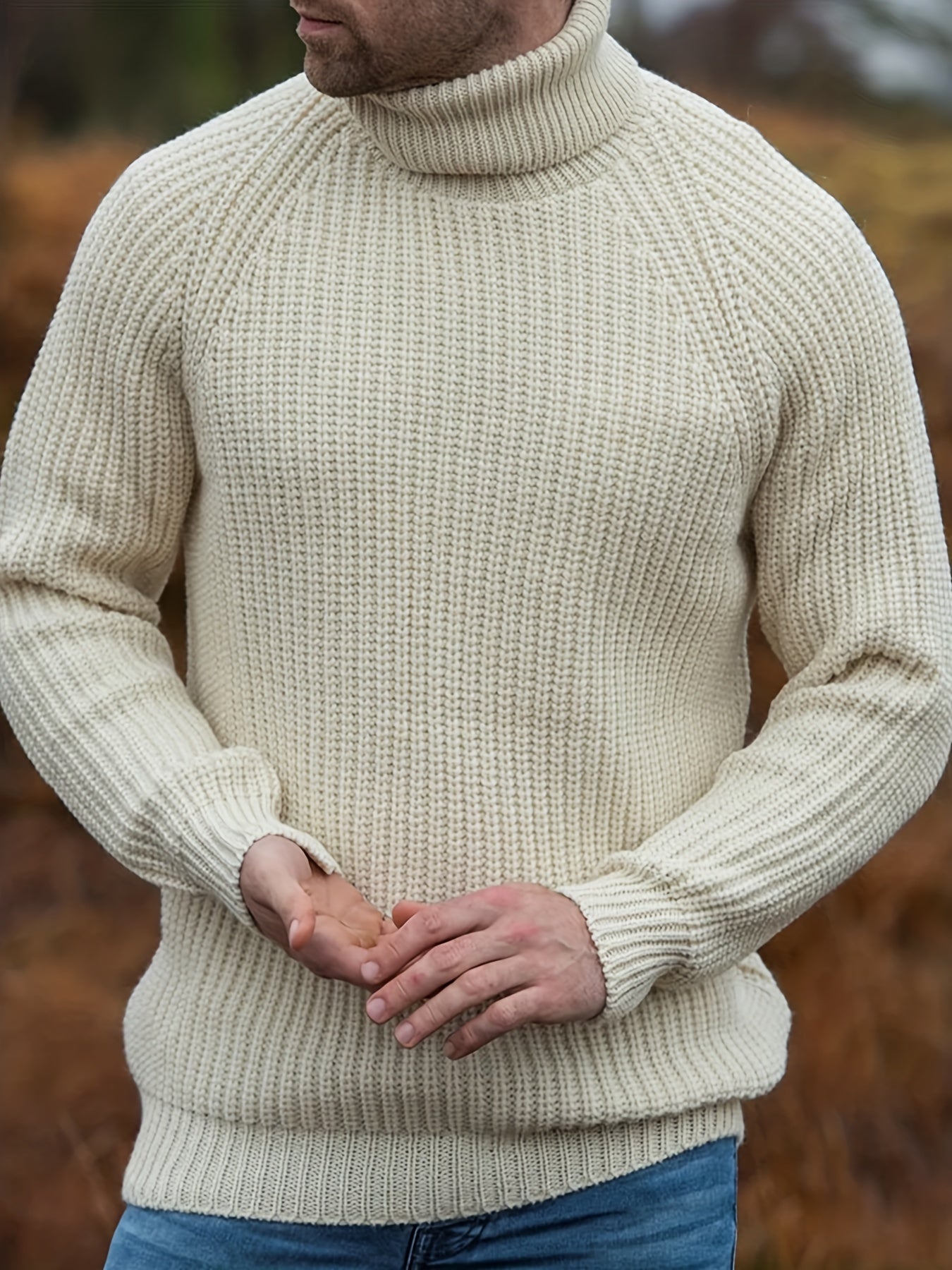 Stijlvolle Heren Coltrui | Vintage Breipullover voor Herfst/Winter
