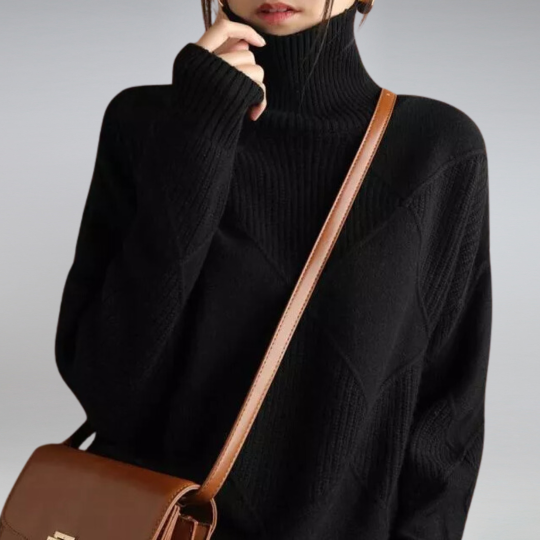 Lenny | Zachte Kasjmier Dames Rollkragenpullover Comfortabel