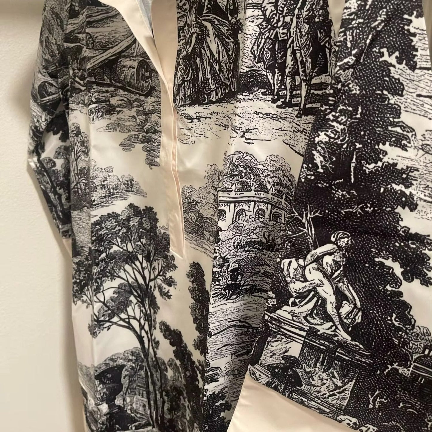 Mechteld | Stijlvolle Vintage Toile Prints Mini Tuniek Jurk voor Dames | Nadia
