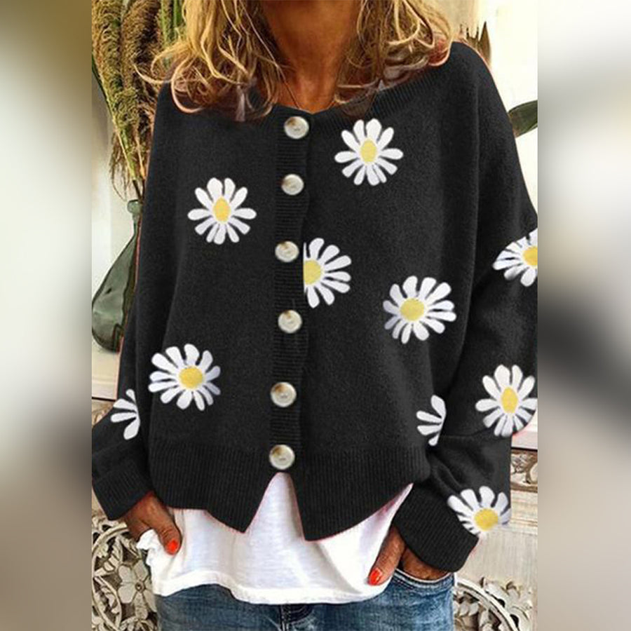 Bente | Stijlvolle Dames Cardigan met Bloemenprint | Comfortabel