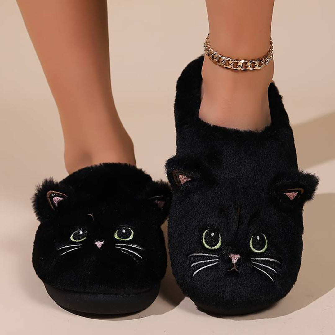 Alie | Comfortabele Kattenpantoffels met Warmte