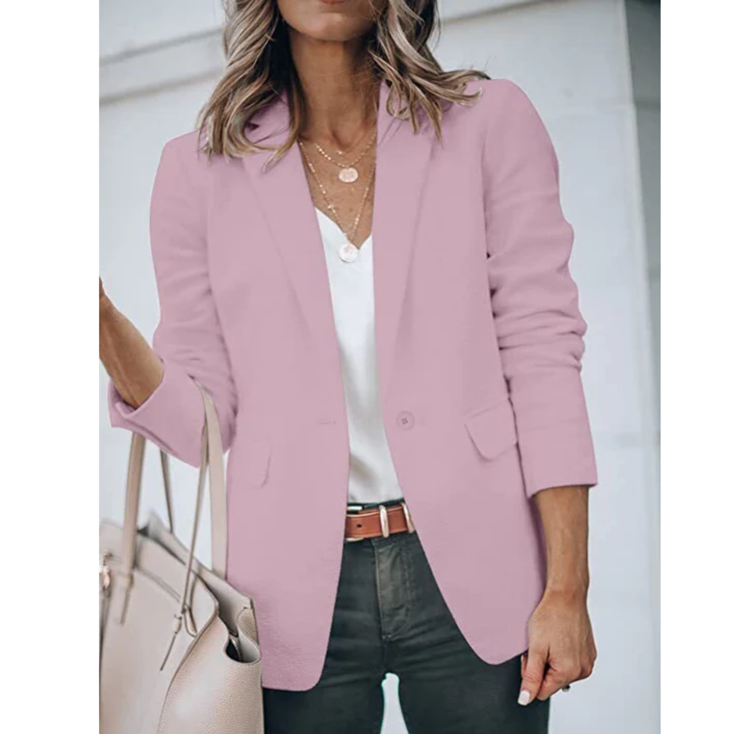 Stijlvolle Dames Blazer met Praktische Zakken | Ideaal voor Casual Dagen