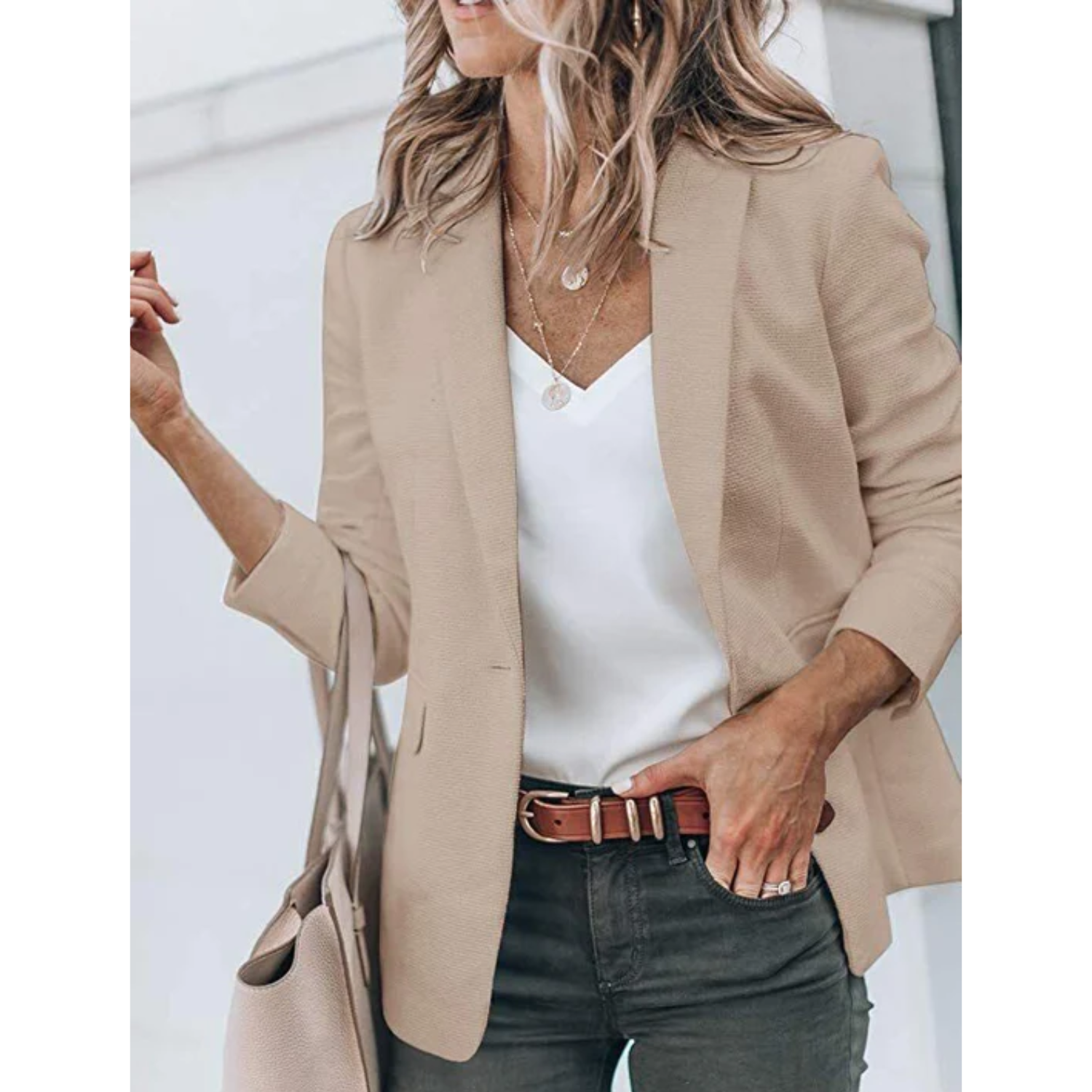 Stijlvolle Dames Blazer met Praktische Zakken | Ideaal voor Casual Dagen