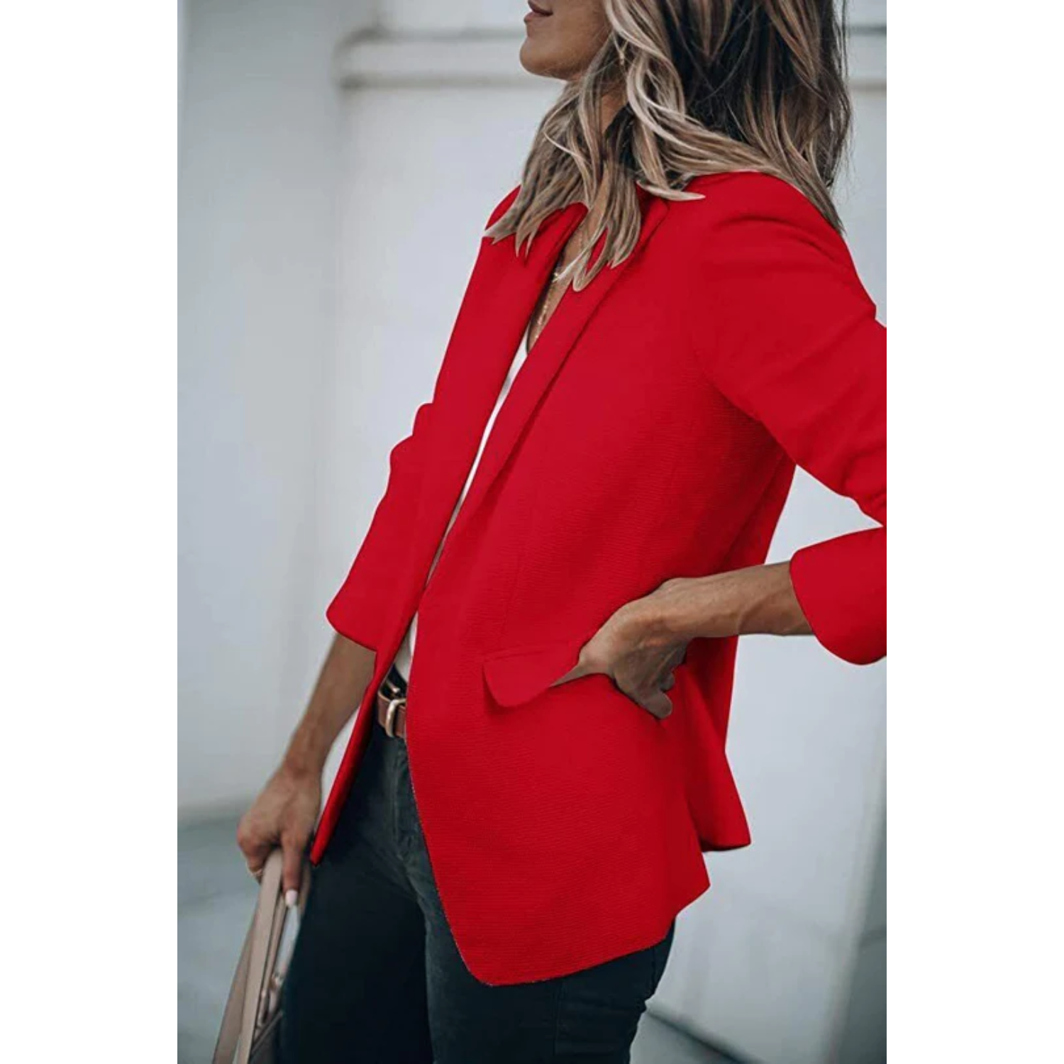 Stijlvolle Dames Blazer met Praktische Zakken | Ideaal voor Casual Dagen