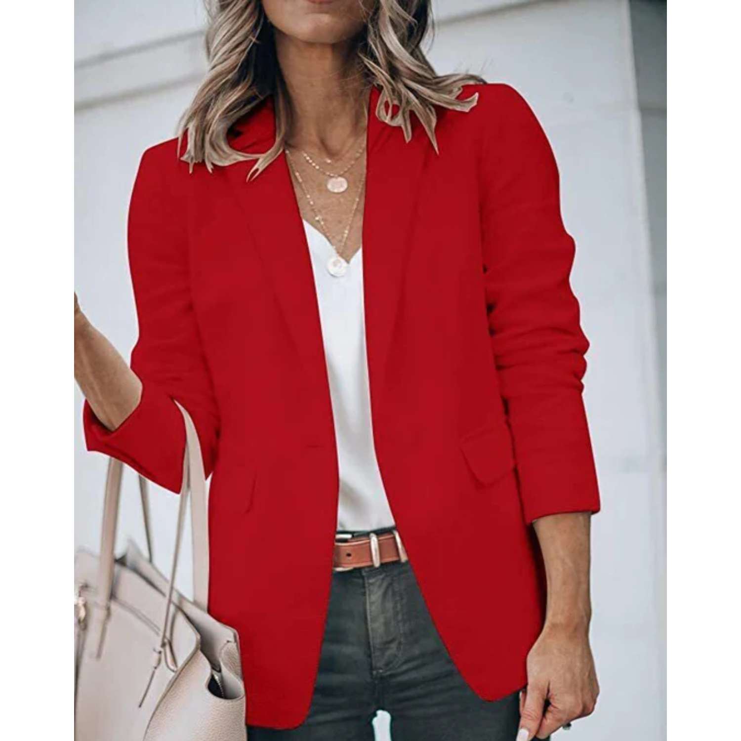 Stijlvolle Dames Blazer met Praktische Zakken | Ideaal voor Casual Dagen