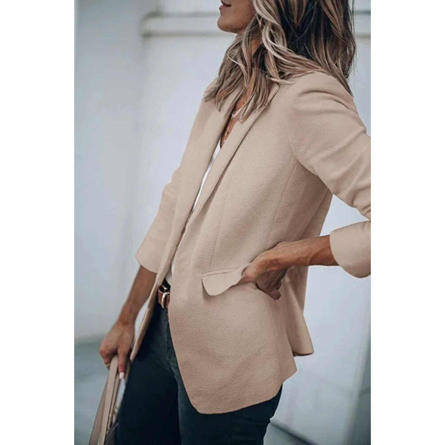 Stijlvolle Dames Blazer met Praktische Zakken | Ideaal voor Casual Dagen