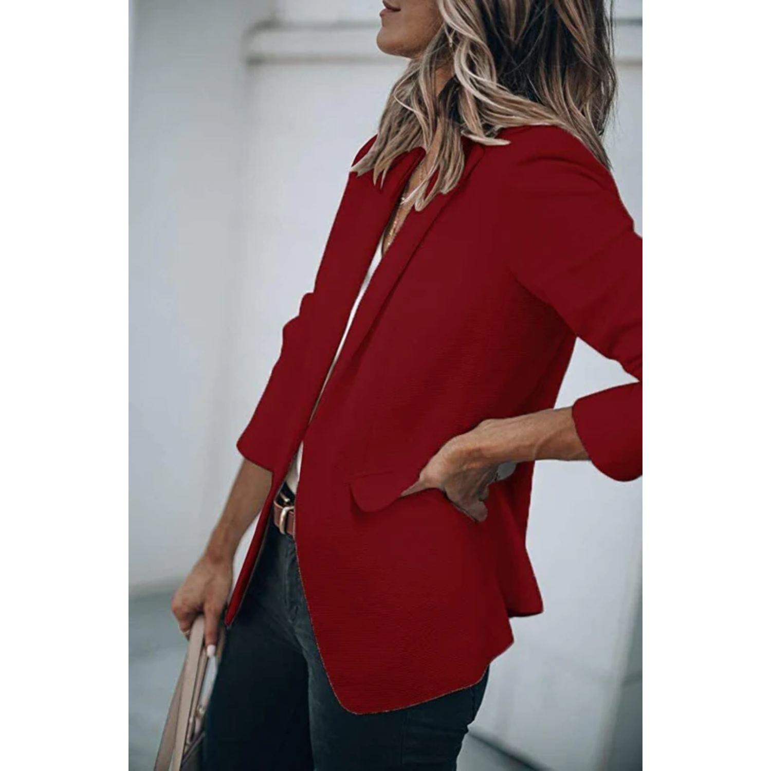 Stijlvolle Dames Blazer met Praktische Zakken | Ideaal voor Casual Dagen