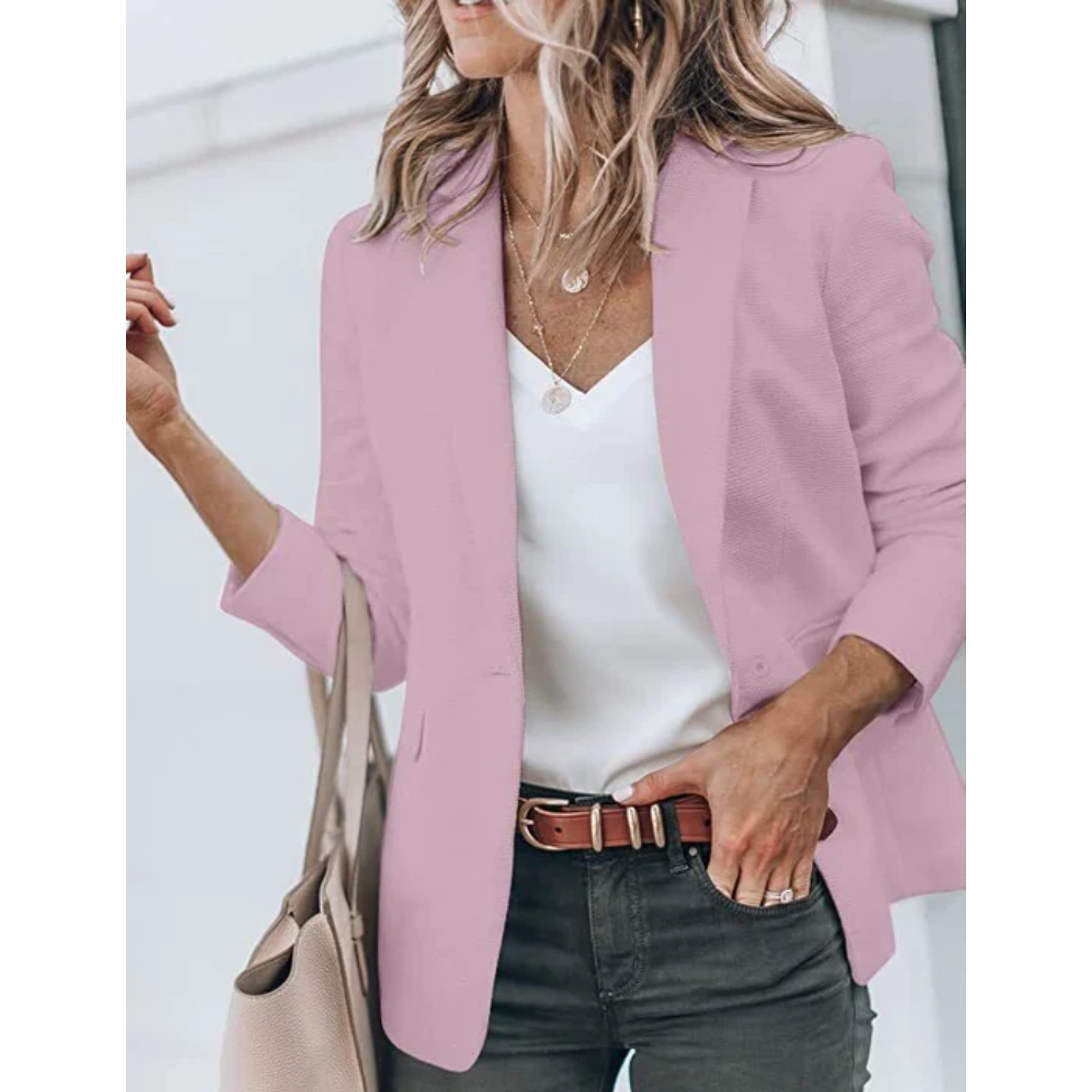 Stijlvolle Dames Blazer met Praktische Zakken | Ideaal voor Casual Dagen