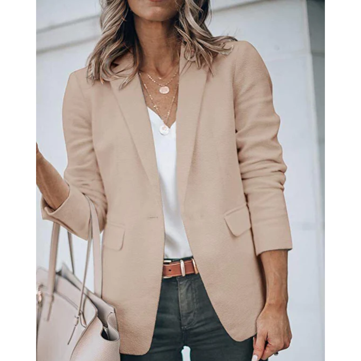 Stijlvolle Dames Blazer met Praktische Zakken | Ideaal voor Casual Dagen