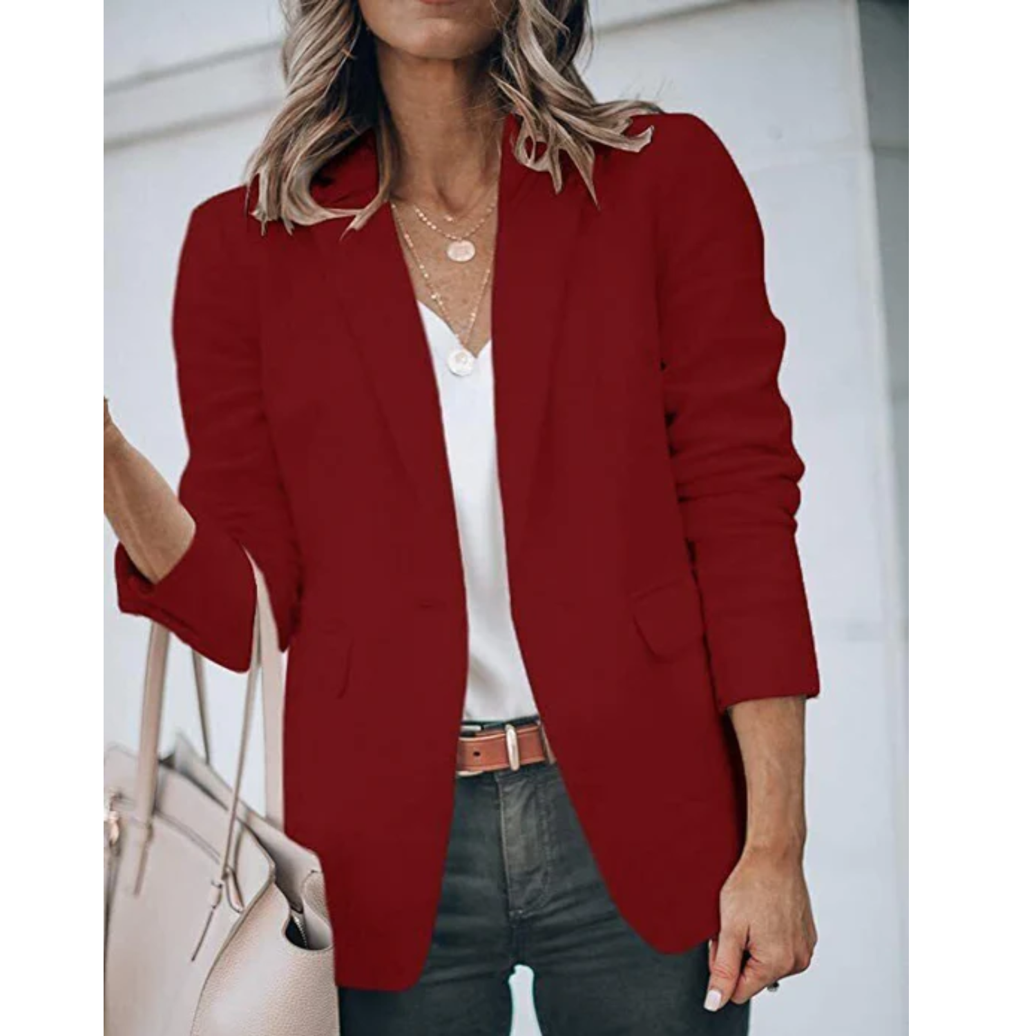 Stijlvolle Dames Blazer met Praktische Zakken | Ideaal voor Casual Dagen