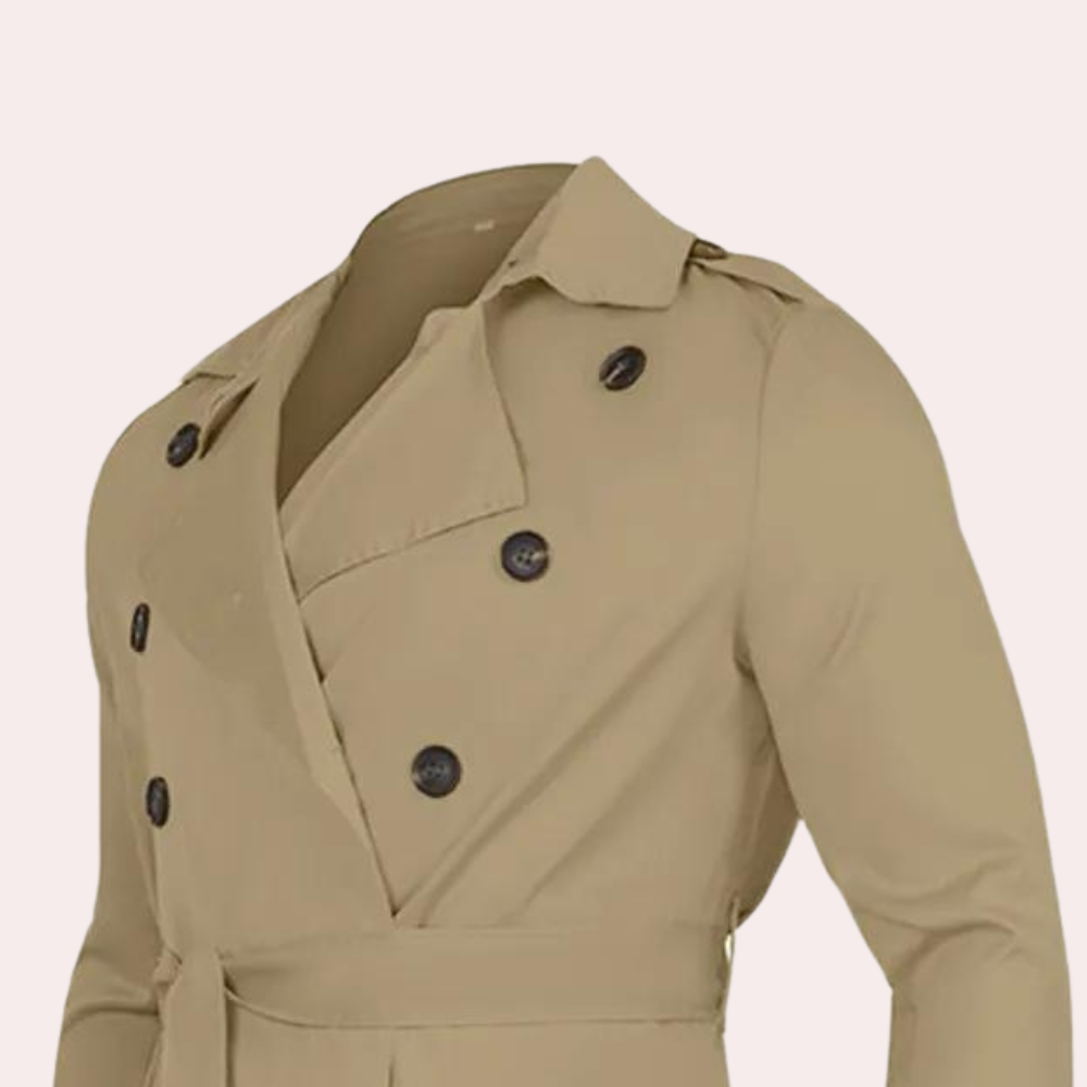Stijlvolle Waterdichte Trenchcoat voor Mannen