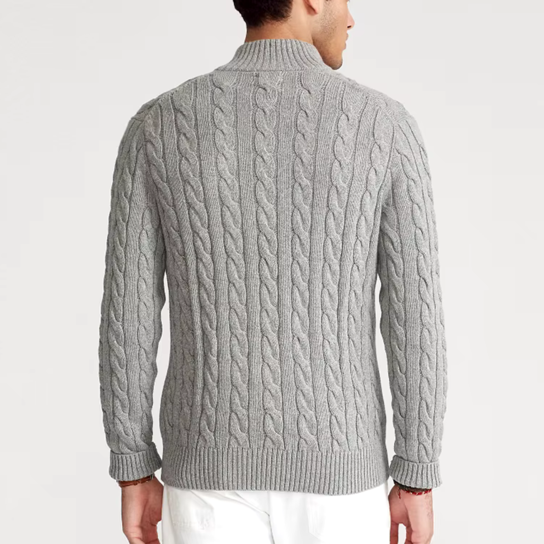 Stijlvolle Old Money Half Zip Trui