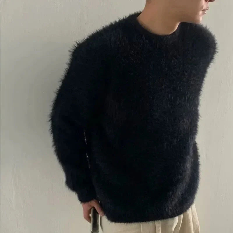 Stijlvolle Heren Chunky Lange Trui