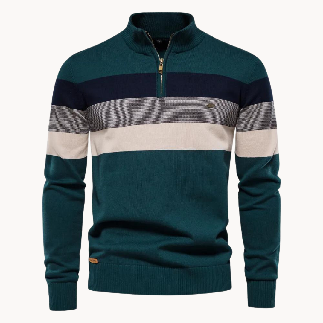 Stijlvolle Half-Zip Trui | Comfortabele en Modieuze Pasvorm