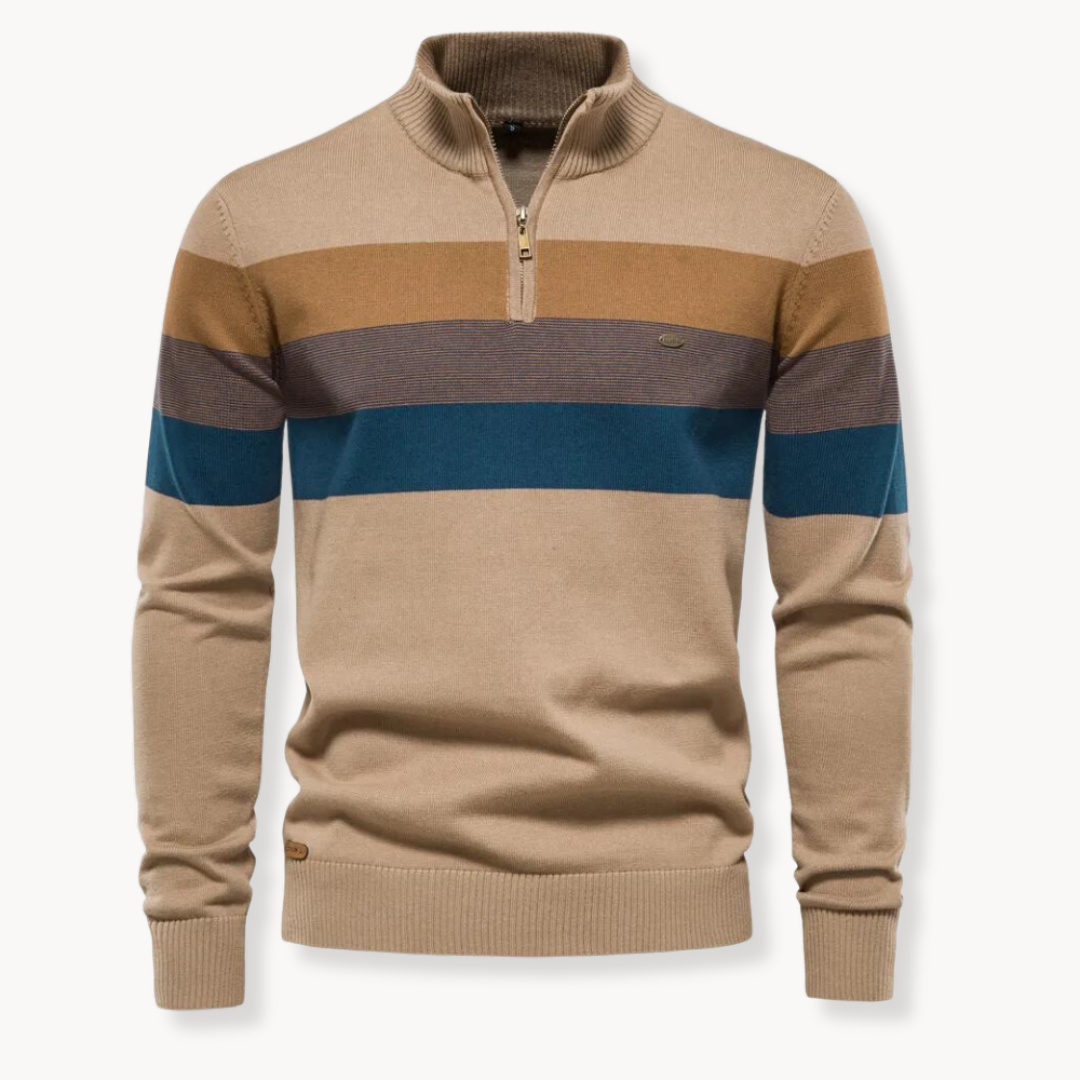 Stijlvolle Half-Zip Trui | Comfortabele en Modieuze Pasvorm
