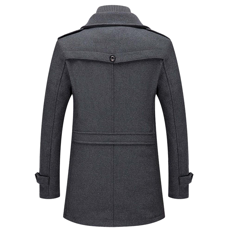 Luuk | Stijlvolle Heren Mantel met Luxe Afwerking
