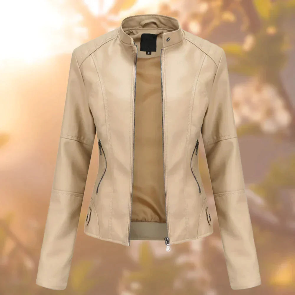 Claudia | Modieus Dames Bikerjack | Slanke Snit