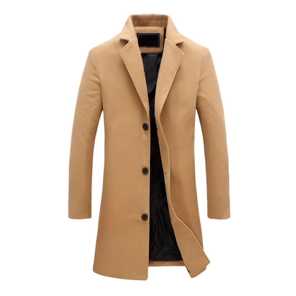 Kees | Stijlvolle Lange Winterjas voor Heren - Warm en Comfortabel