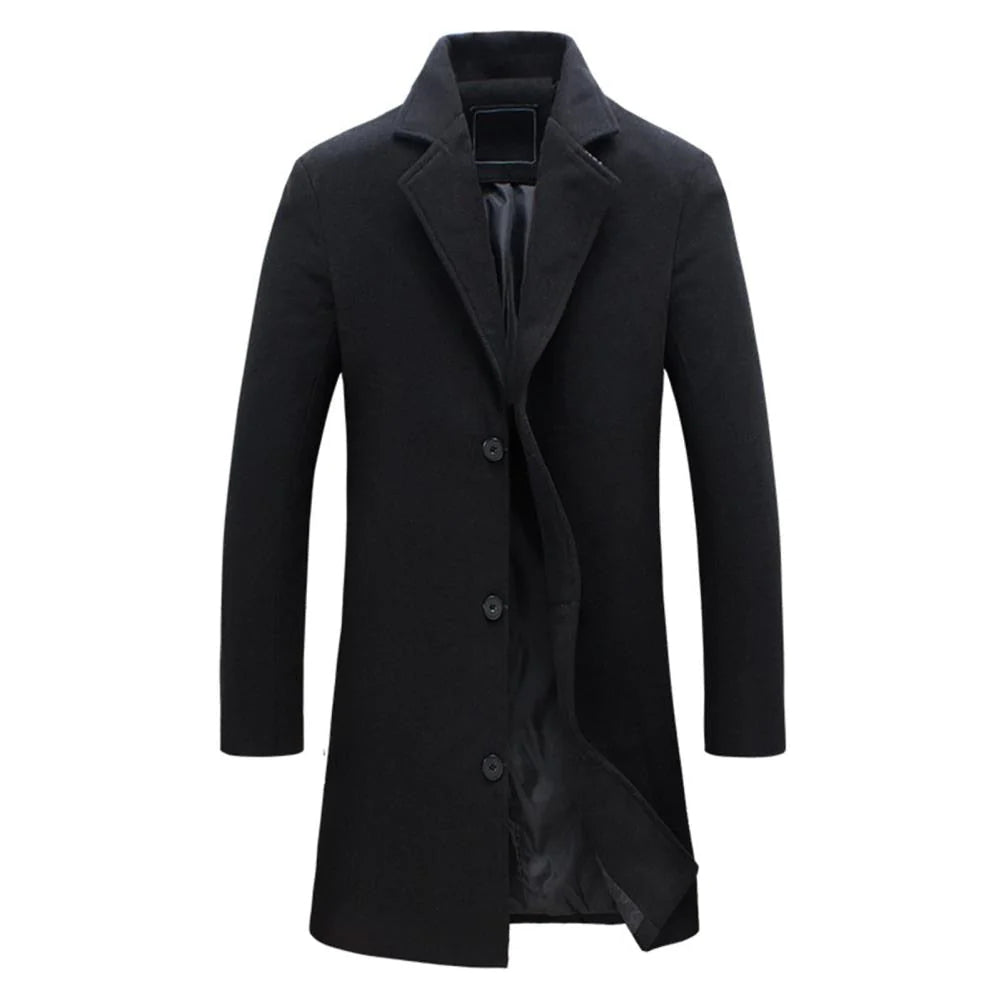 Kees | Stijlvolle Lange Winterjas voor Heren - Warm en Comfortabel