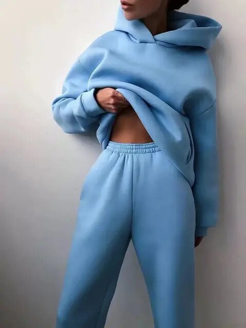 Dames Loungewear Set – Hoodie en Joggingbroek voor de Winter