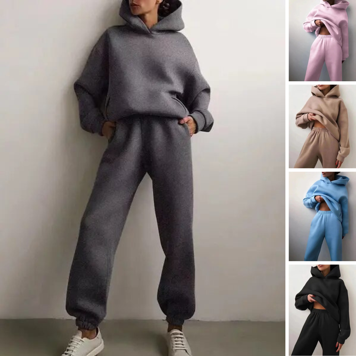 Dames Loungewear Set – Hoodie en Joggingbroek voor de Winter
