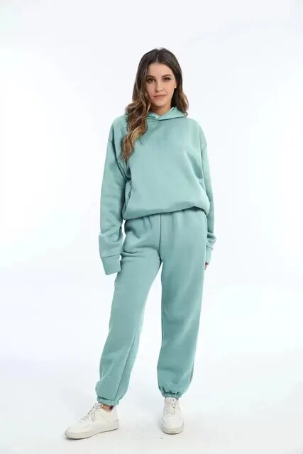 Dames Loungewear Set – Hoodie en Joggingbroek voor de Winter