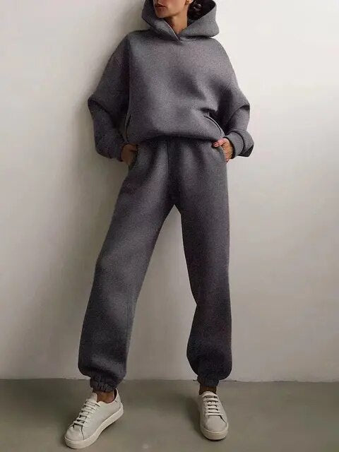 Dames Loungewear Set – Hoodie en Joggingbroek voor de Winter