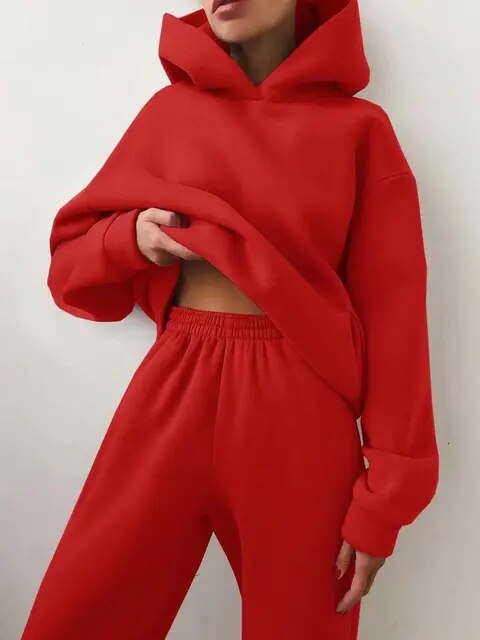 Dames Loungewear Set – Hoodie en Joggingbroek voor de Winter