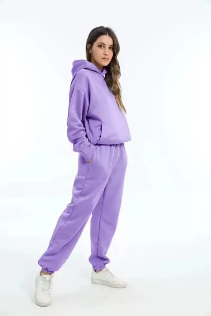 Dames Loungewear Set – Hoodie en Joggingbroek voor de Winter