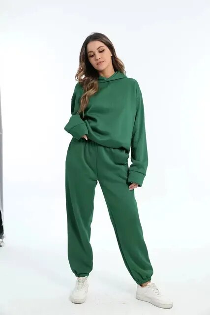 Dames Loungewear Set – Hoodie en Joggingbroek voor de Winter